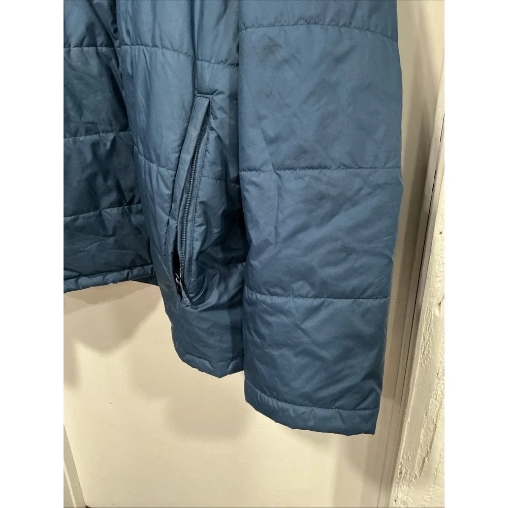 The North Face Mens Blue Insulated Puffer Jacket Full Zip, 3XL, Busch Light